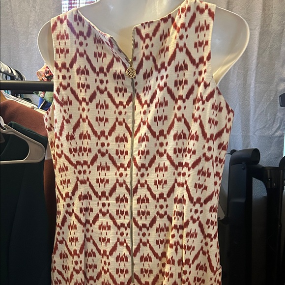 Gorgeous Antonio Melani Sleeveless Dress - Red and Cream W Pockets! - Picture 10 of 15